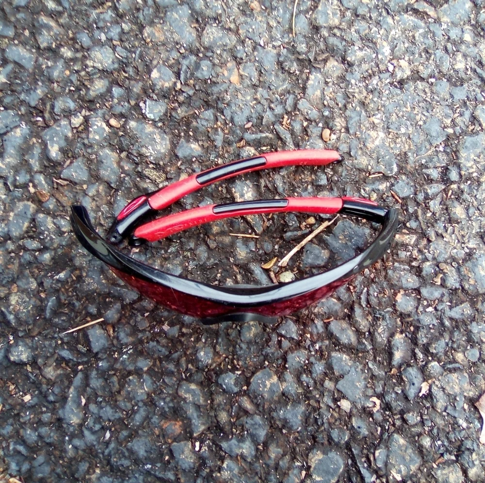 Sporty Red and Black Sunglasses